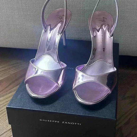 Giuseppe Zanotti Lilibeth 70mm Metallic (sz 40) - Picture 4 of 14